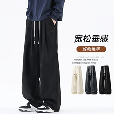 男款秋季新款2025潮流学生百搭运动直筒休闲长裤Z6912-P42，男装休闲裤，星座610（原A335）