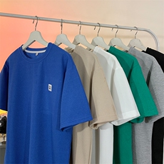 8XL-M重磅！特大码T潮牌上衣男中性华夫格短袖T恤DX304P25控39，男装T恤，电商D206-1