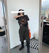 笑脸T黑白2色均码现货，其它，G