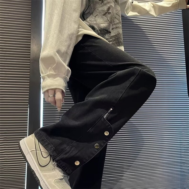 牛仔裤男秋季潮大码休闲裤子高街WK593P50,男装牛仔裤,星座1116-2