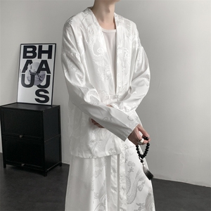 2026春装新款新中式 龙纹夹克开衫外套 上衣 唐装汉服 2512-P50图片