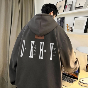抖音得物供货 可提供视频 秋冬重磅美式宽松连帽卫衣DL1985图片