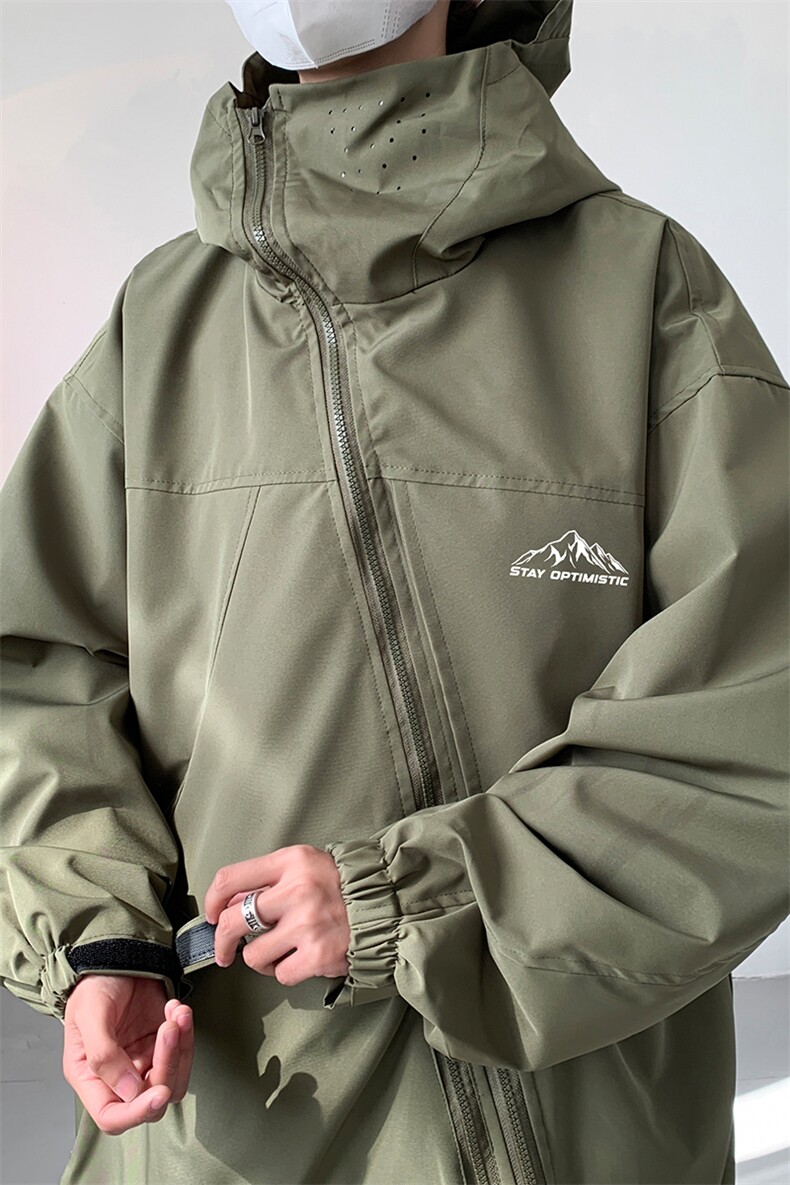 8XL-M特大码春季Cityboy宽松冲锋衣夹克男女上衣外套男JK1310P85,男装夹克,电商D206-1