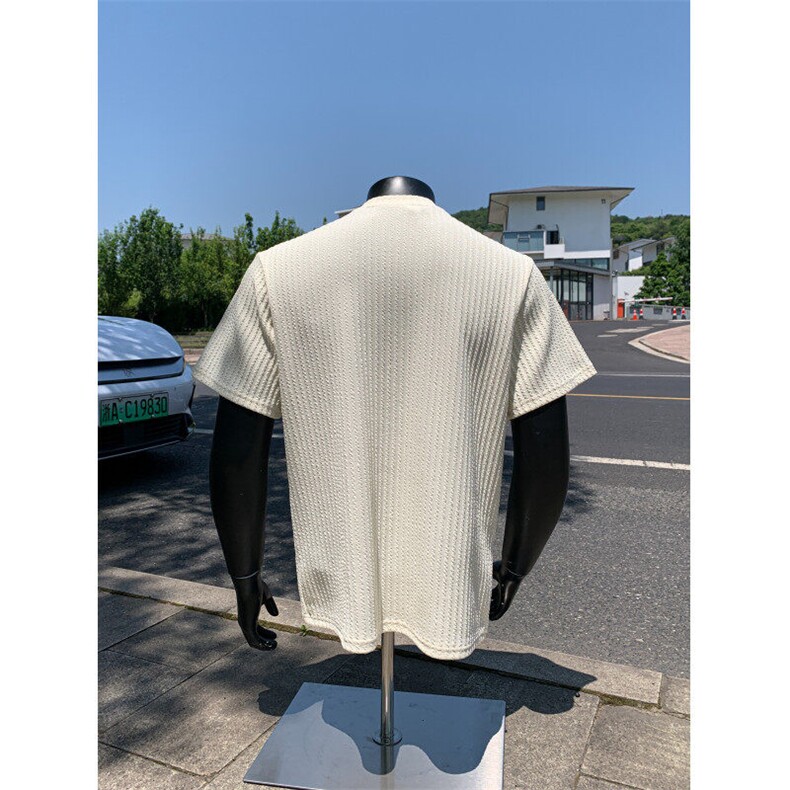 XZ809A/JL02/特P24/控48肌理感拼接圆领T恤,男装T恤,星座809A(原222-1)