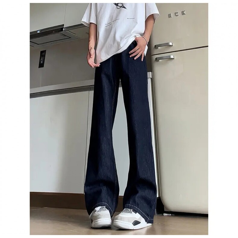 美式丹宁原牛黑潮牛仔裤男女cleanfit宽松直筒长裤K70826-P45网图,男装牛仔裤,电商B245