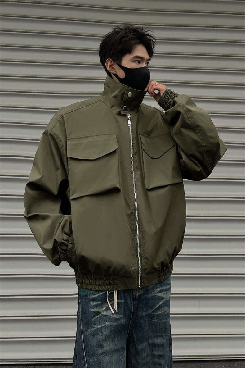 黑墙春装飞行服冲锋衣夹克短款外套男装25春季拉链衫上衣S380特78,男装夹克,电商A233-1