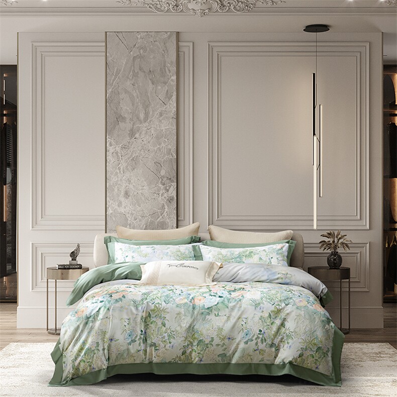 新款棉数码印花四件套，床品套件，一起卖家纺