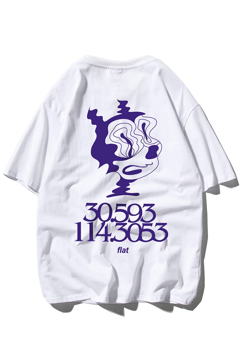 T恤潮流圆领男港风印花2026新款白底平铺DS-B299-ZY1257特批P25,男装T恤,电商A061-1