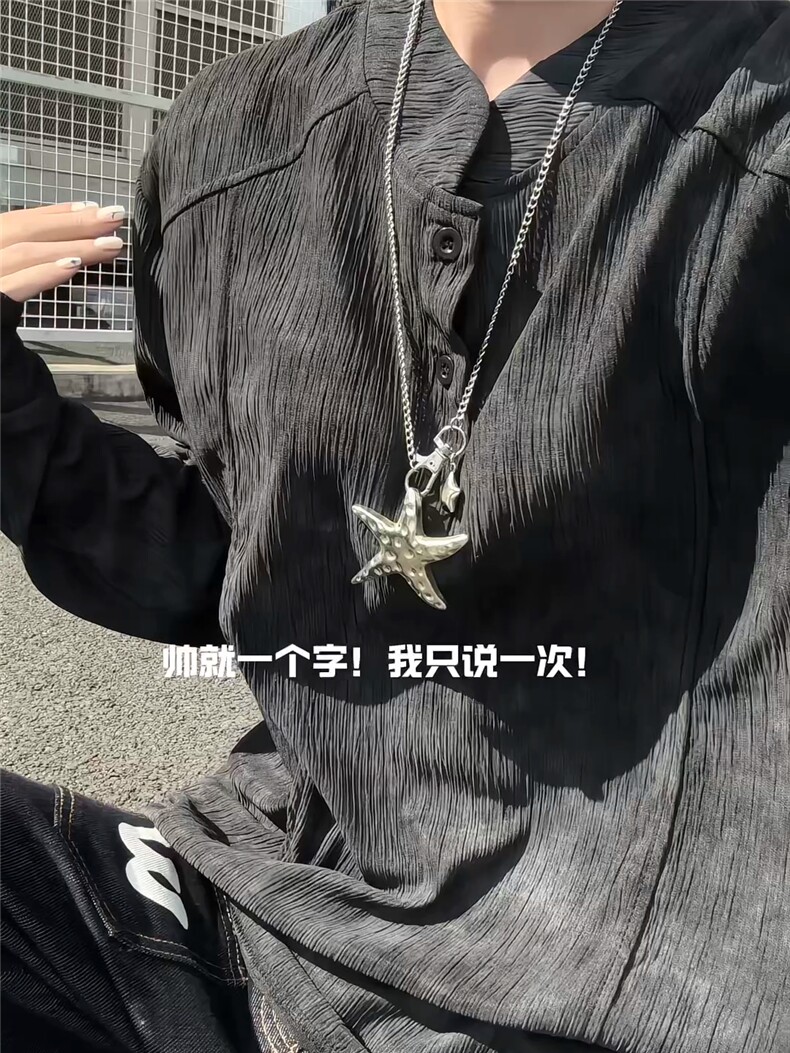 XZ809A/SYR26/P35/控58扎染肌理感设计感polo杉长袖T恤卫衣,男装T恤,星座809A(原222-1)