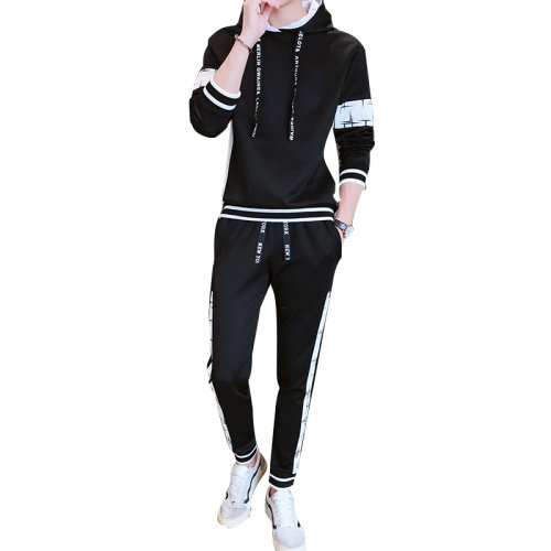 秋装新品连帽套头男士长袖运动休闲卫衣套装男J01P60图片