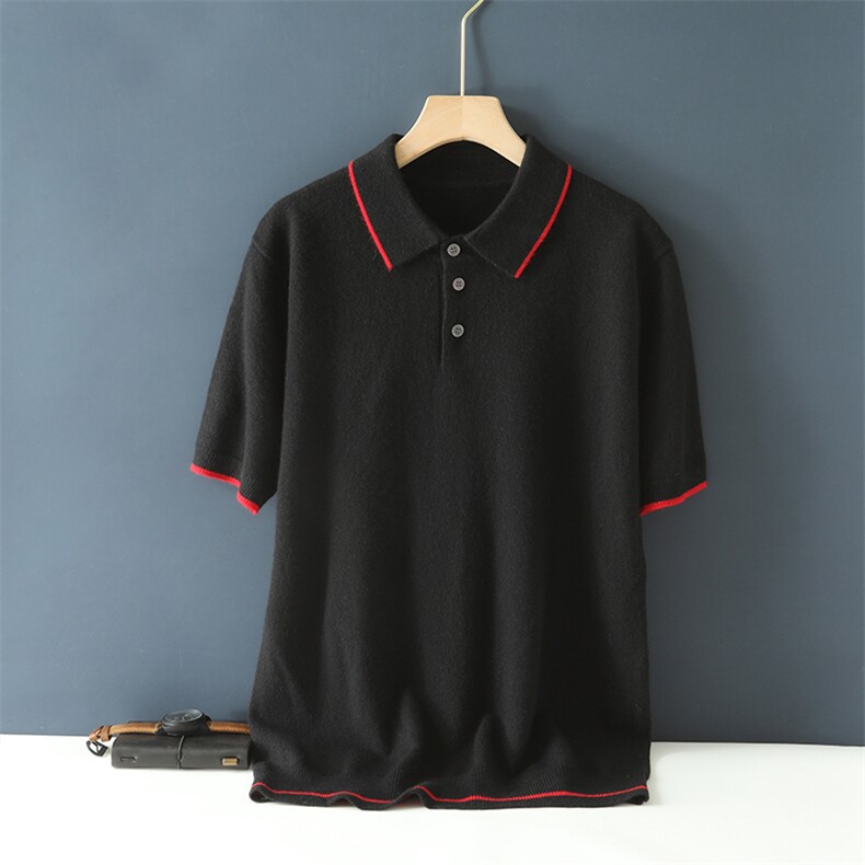 翻领山羊绒衫秋冬商务休闲宽松针织打底羊绒衫男装，男装羊绒套衫，美创羊绒