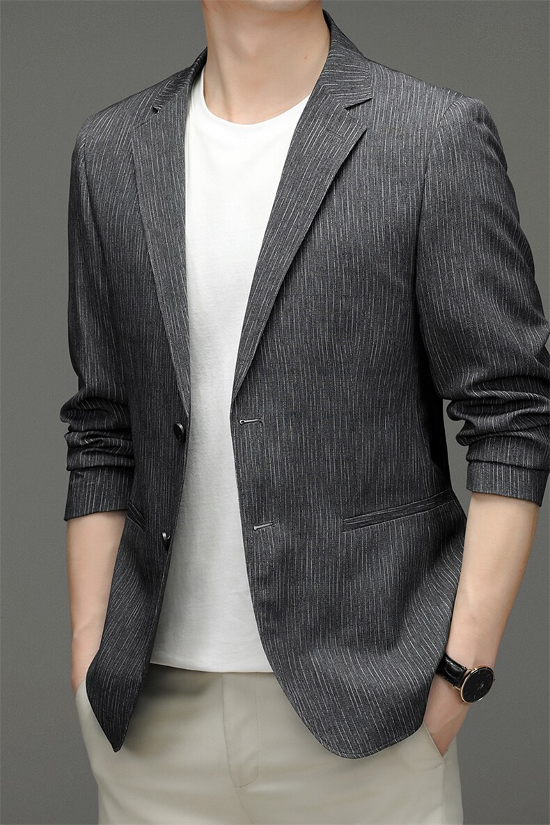 CA5515钱塘2020-2春秋新款商务休闲帅气中青年男士西服外套P142,男装西服,钱塘207-2