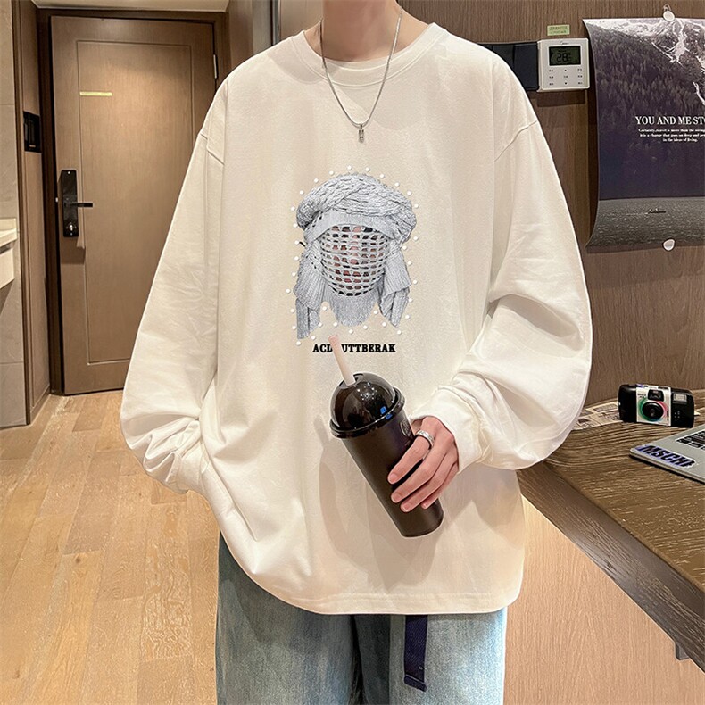 抖音得物供货量大从优可提供视频美式长袖T恤CT797特P25,男装T恤,电商A486-1