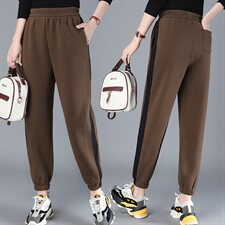 潮流舒适时尚中腰裤子宽松2020年冬季休闲个性优雅，女装裤子，小林双子