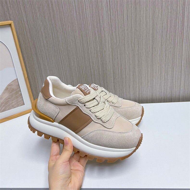 吸膜底真皮阿甘鞋女款2024春季新款休闲厚底鞋女百搭运动老爹鞋女,女鞋休闲鞋,电商A223