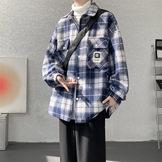 夹克男秋冬季新款港风宽松加厚泥料外套上衣JK712-P68，男装夹克，星座214-3
