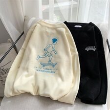 秋冬韩版滑板刺绣宽松情侣针织衫毛衣男1023/，男装针织衫/毛衣，星座1501