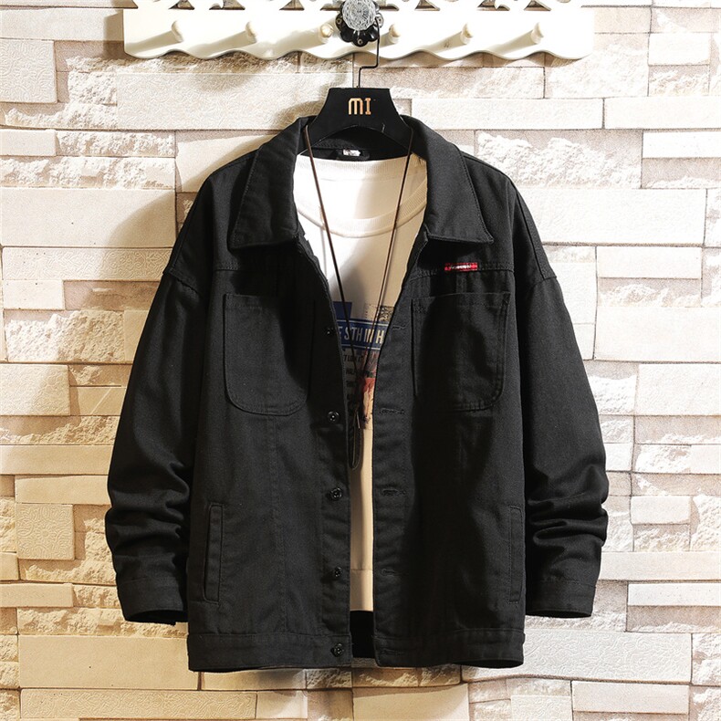 牛仔外套男2025秋季新款宽松夹克美式潮牌复古百搭夹克JK860-P60，男装工装外套，星座1103-1