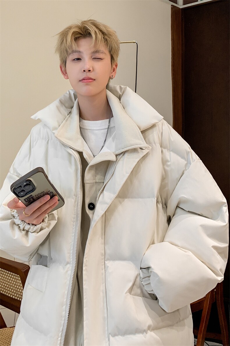 ！2024冬季新款男士假两件棉服加厚保暖棉衣外套MY1248特P85,男装棉衣,电商B220