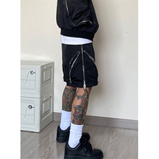 工装短裤男款夏季潮牌拉链机能裤子过膝冲锋休闲五分裤KS01，男装休闲裤，星座1116A（原606A-3）