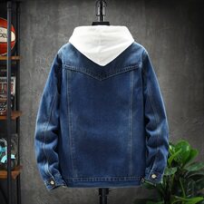 秋冬季牛仔外套男韩版潮流夹克加绒百搭休闲大码衣服1608-P95，男装夹克，电商A318