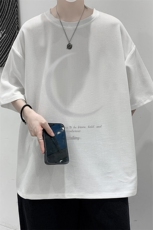 华夫格t恤男短袖男大码五分袖大皂风HT73349-P22，男装T恤，电商A040
