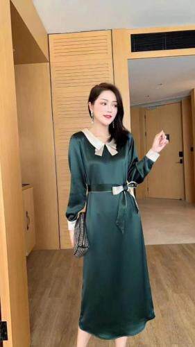 2021春装醋酸新款连衣裙，女装连衣裙，恋语随风