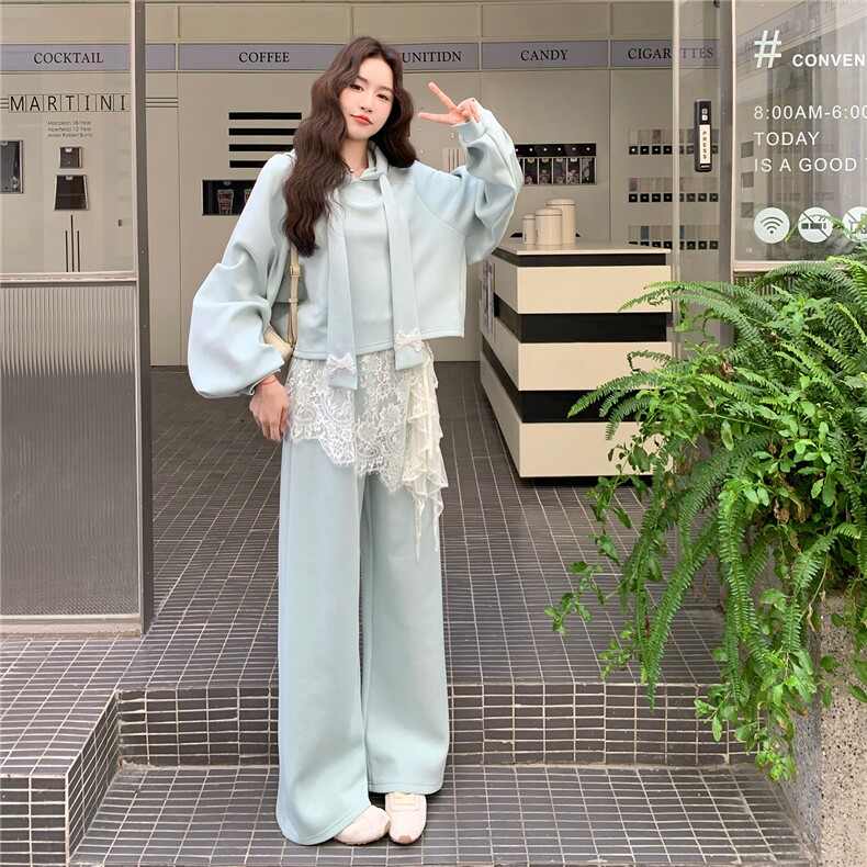 大货出卫衣+裤子+蕾丝屁帘三件套5759-P195K298,女装套装/套裙,2C332