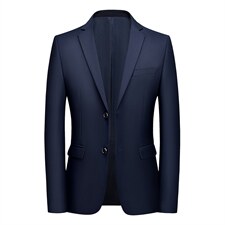 87882-1男士2023年春季新款长袖纯色西服便服正装小西装免烫P118图片