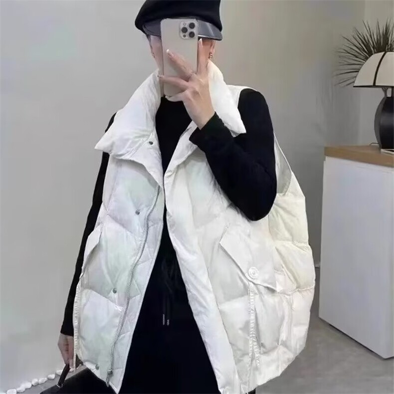 羽绒棉马甲女外搭2025年秋冬新款韩版坎肩宽松小个子洋气马夹外套,男装背心/马甲,星座1210-1