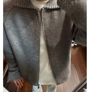 【有货】DM349-P65美式复古潮流宽松百搭休闲常规拉链长袖加厚图片