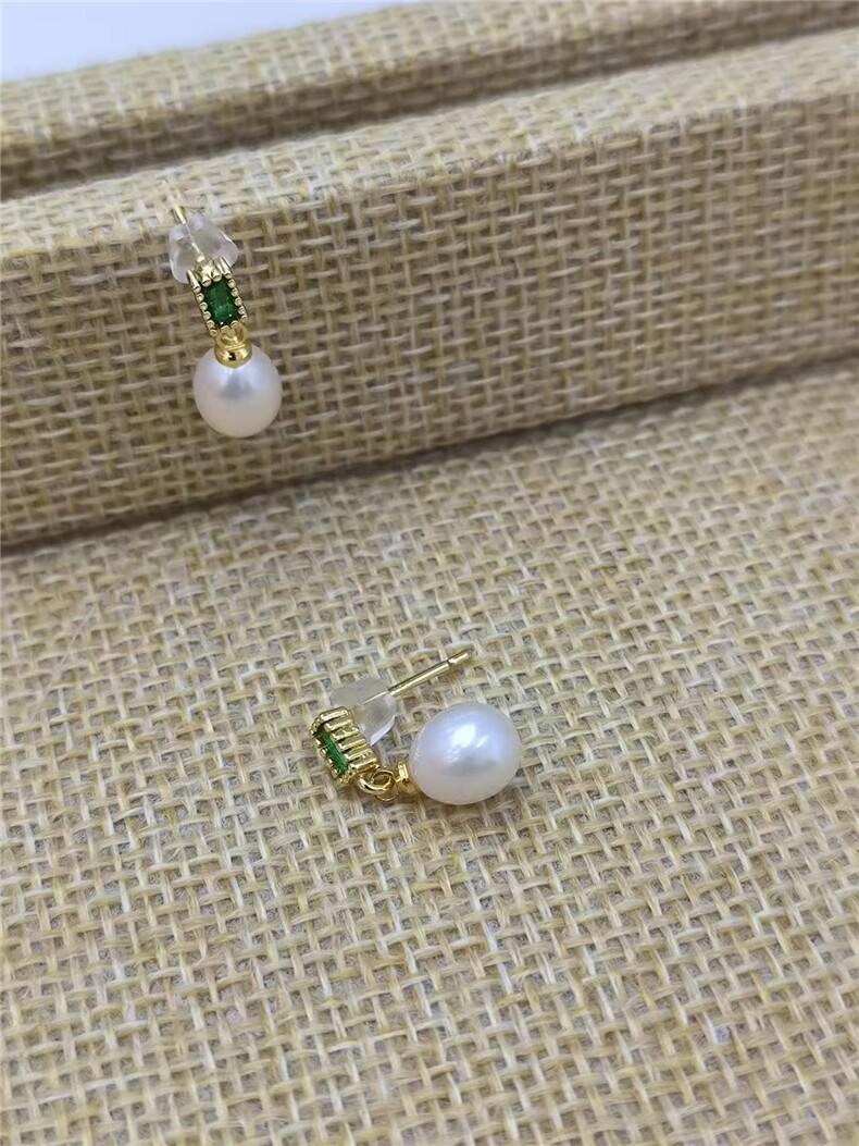 饰品女子天然淡水珍珠925银时尚百搭,饰品耳环,泰合衣坊