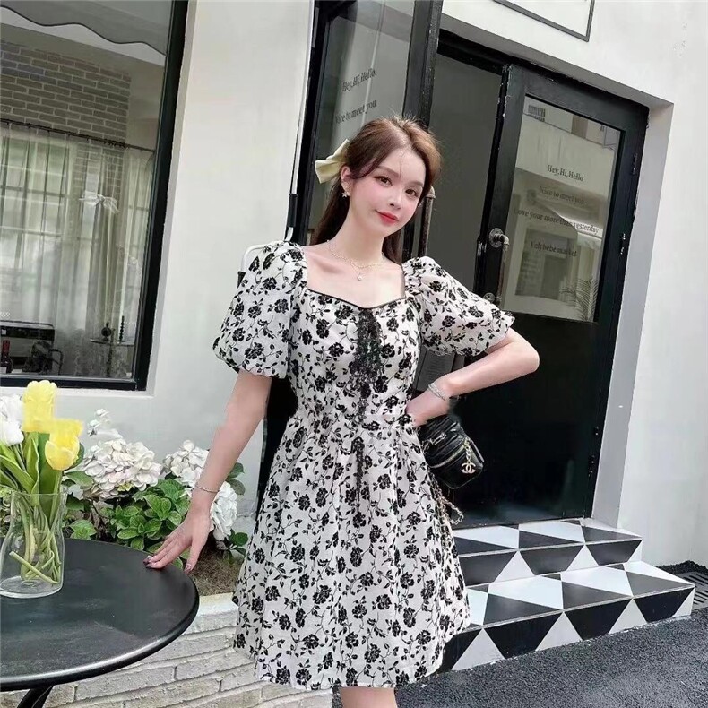 夏季新款连衣裙，女装连衣裙，青羽鹤