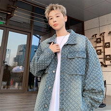 特批P60无差价25春新设计感提花多口袋牛仔服夹克男工装外套NJ150，男装夹克，电商A001-1