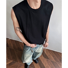 二开！230克夏季美式无袖背心坎肩T恤整包价更优TX001-P13.5，男装T恤，电商C213(原B265)