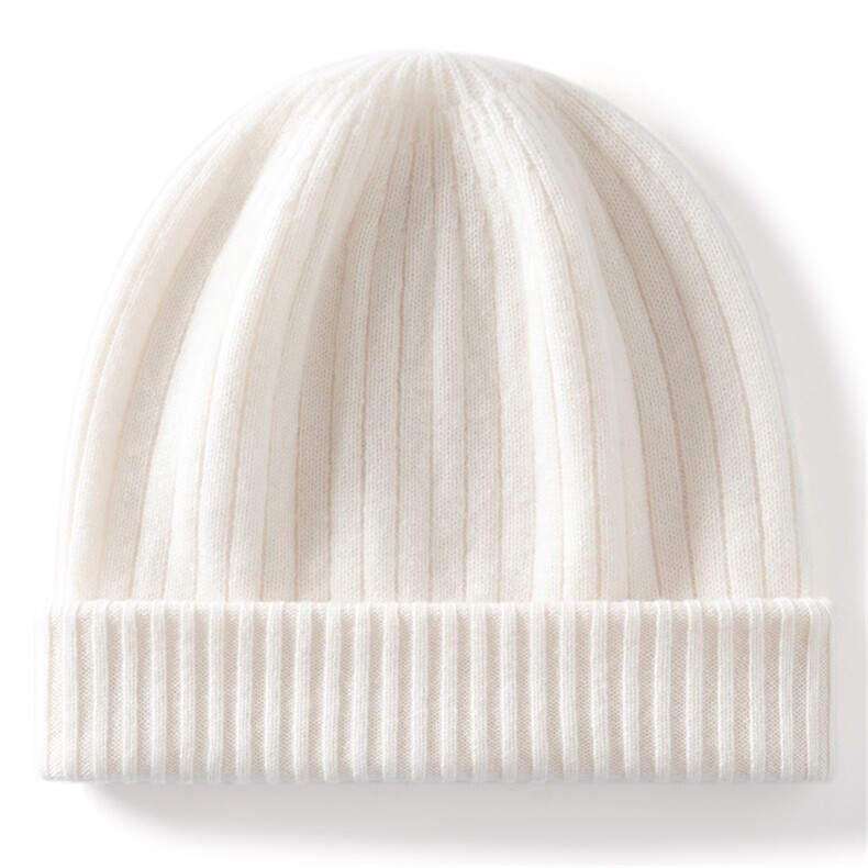 2025年秋季时尚百搭通勤简约休闲羊绒翻边帽，帽子，臻歆羊绒