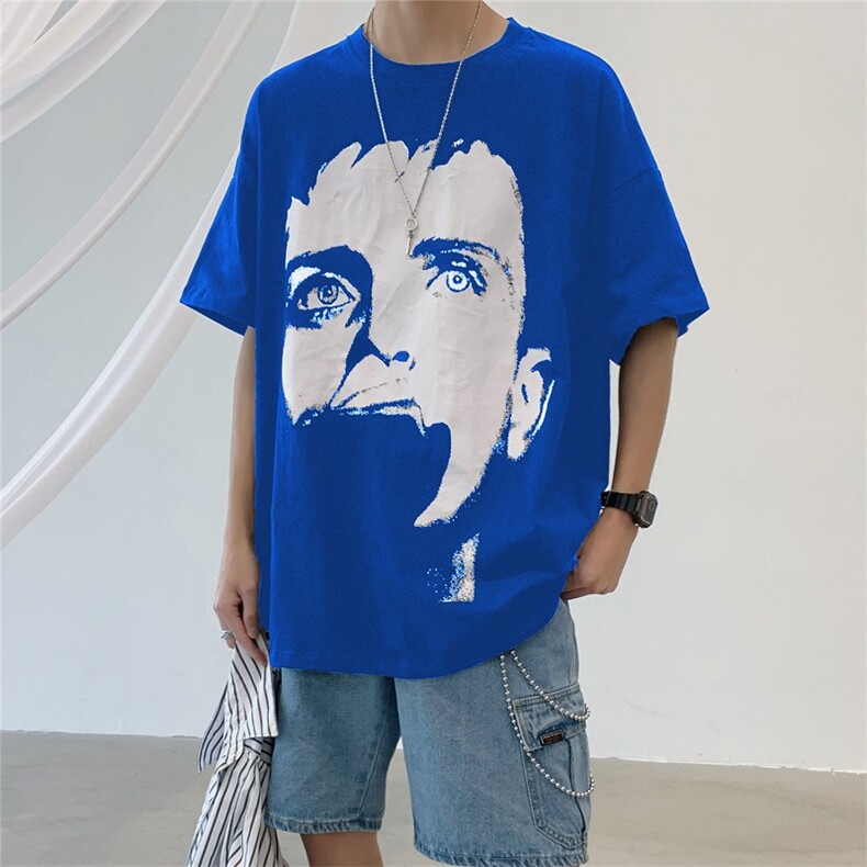 美式人物印花短袖T恤男夏季潮重磅半袖体恤衫XZ514-2-T2211-P38,男装T恤,星座514-2(原B239)