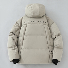 北方极寒潮牌男士羽绒服冬季2025新款加厚大码宽松感短款加厚外套，男装羽绒服，电商A234