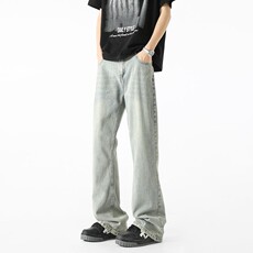 2025年新款美式高街直筒牛仔裤S-3XL-7110-特P33，男装牛仔裤，星座417-1（原电商B245）