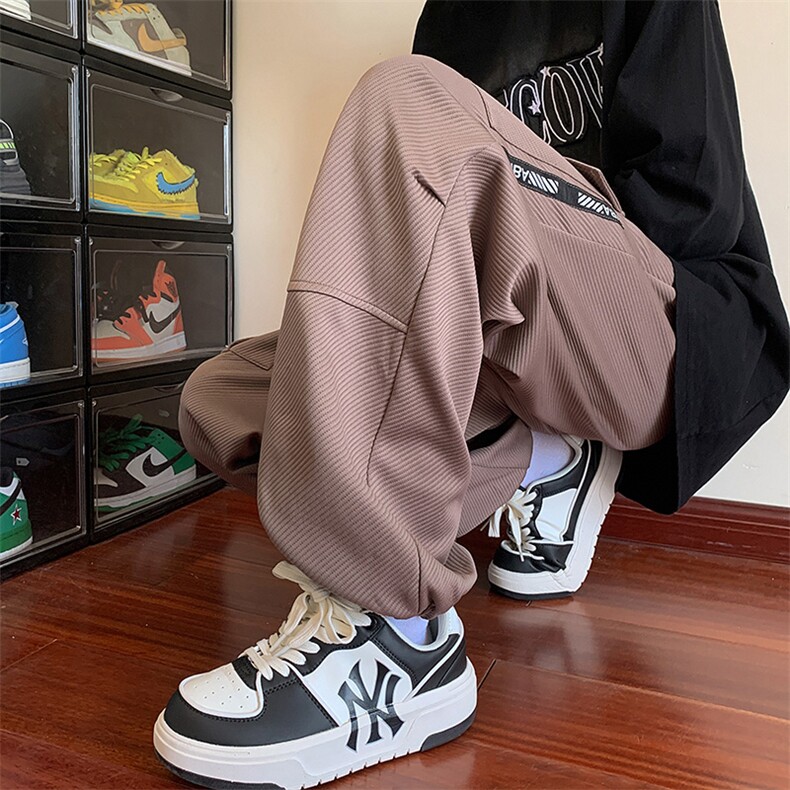 秋装日系港风大码男装工装裤加肥加大码胖子裤工装休闲口袋束脚裤，男装工装外套，星座909-2（原星座717-2）