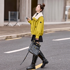 2025年流行时尚简约大气派克服冬季，女装棉衣/棉服，涵亦佰惠