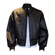 抖音得物高品质美式高街复古老钱风PU皮夹克外套男女短款机车皮衣，男装夹克，电商A486