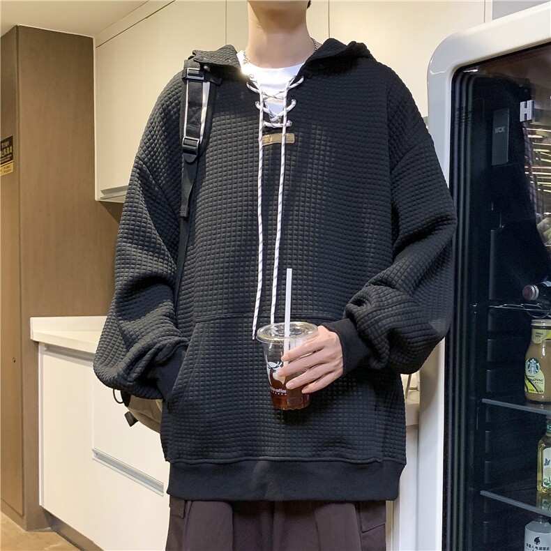 DX1-P45新款卫衣男秋冬季青少年潮牌连帽长袖上衣图片