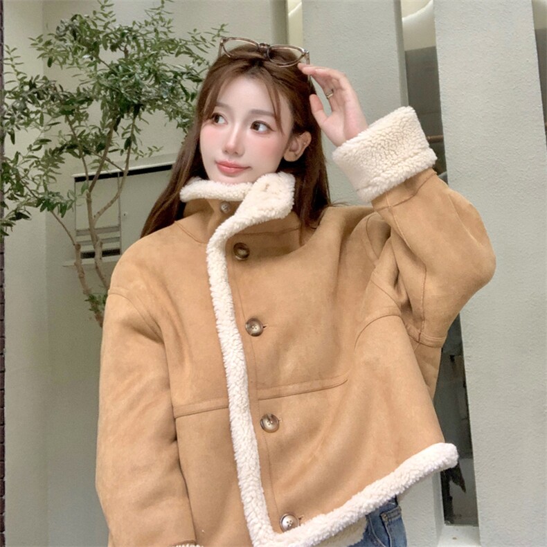 大货已出！小个子双面穿皮毛一体短外套2C276-M2488-p165-k240,女装短外套,2C276