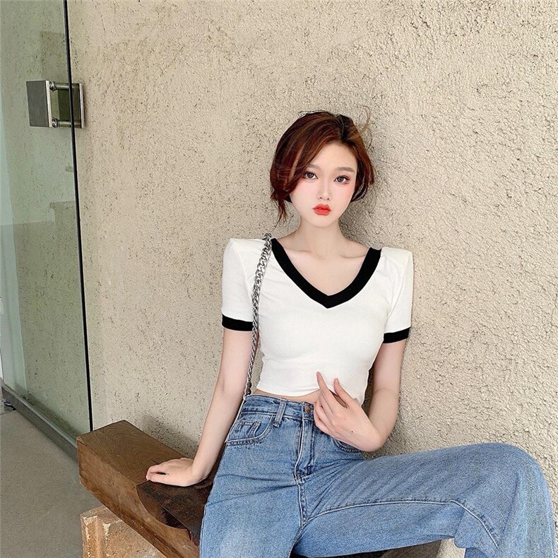 夏季新款修身显瘦上衣，其它，HTYX(6F)