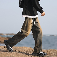 男女中性宽松直筒牛仔裤NB1006，男装牛仔裤，电商C303