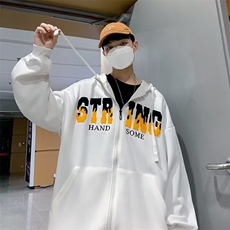 2023男士连帽卫衣韩版潮流男装秋衣上衣服宽松春秋季B032-P38，男装卫衣，星座1109-3