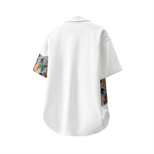 1绣花拼接成分：聚酯纤维M-5XL大码短袖衬衫男DCS7743P42控68，男装T恤，星座226-2