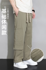 潮流前线日系潮牌夏季新款男士设计感宽松休闲裤CK2319-P45，男装休闲裤，星座717
