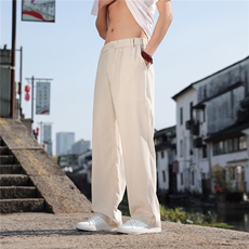 2026夏季新款宽松大码纯色休闲风男装休闲裤K2609，男装休闲裤，电商A008